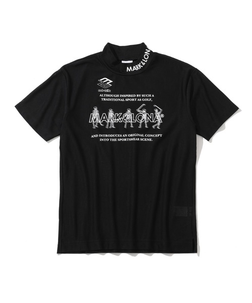 【近年モデル】MARK&LONA　ビッグスカル モックネック Tシャツ 赤 46 2025年最新】マークアンドロナ モックネックの人気アイテム