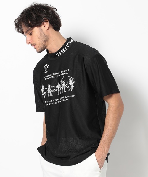 MARK&LONA tシャツ Motion Skull Mock Neck | MEN メンズ
