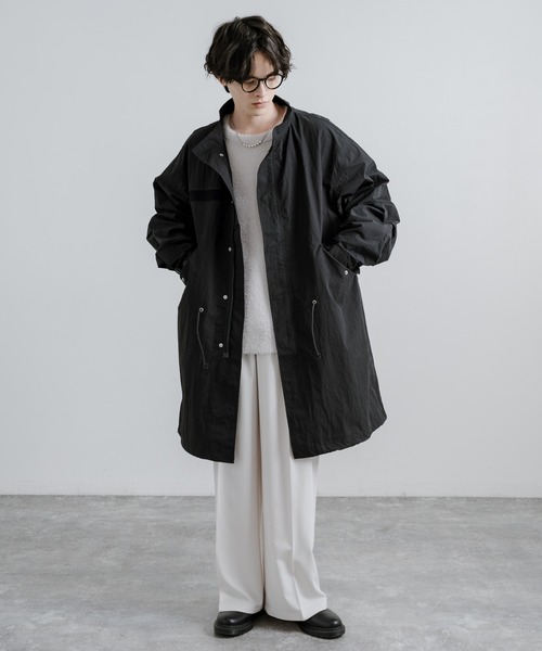 「Rocky Monroe」 コート L グレイッシュベージュ メンズ_画像5