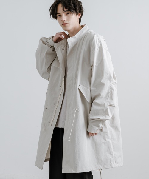 「Rocky Monroe」 コート L グレイッシュベージュ メンズ_画像9