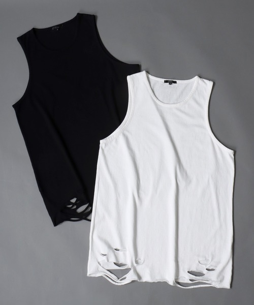 destroy tanktop タンクトップ Waist zip Tanktop | desoro works