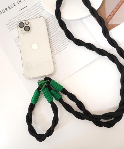 mami♪・*:.ღパラコードスマホハンドストラップ ammy. / エイミードット 」 編み込み パラコード スマホ