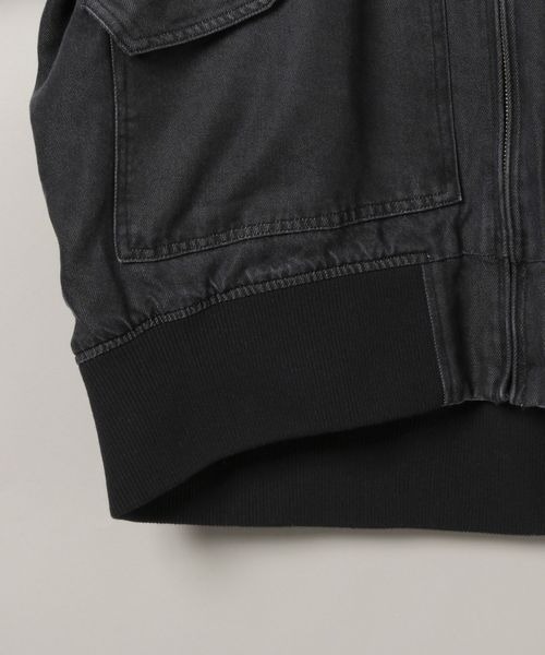 JEANASIS ブルゾン　黒　★新品 JEANASIS 「JEANASIS」 ブルゾン FREE ブラック×ブラック