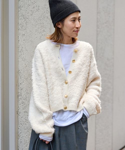 FRAMeWORK（フレームワーク） ニットカーディガン - ベージュ  