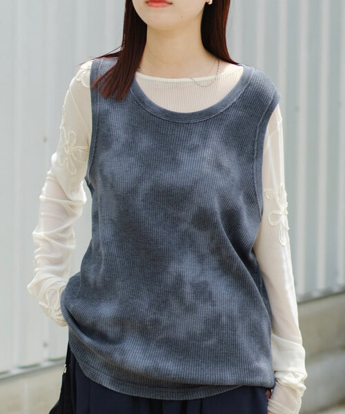 Kastane（カスタネ） タンクトップ ノースリーブ *「WHIMSIC」タイダイ