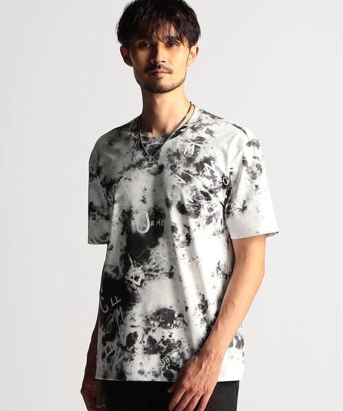 NICOLE CLUB FOR MEN（ニコルクラブフォーメン） tシャツ 総柄プリント
