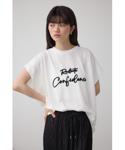 レディース　Tシャツ　新品 AZUL BY MOUSSY（アズールバイマウジー） tシャツ シシュウロゴTシャツ