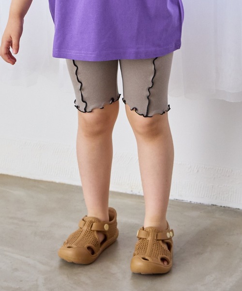 MARKEY'S パンツ 無地メローバイカーパンツ キッズ 子供服