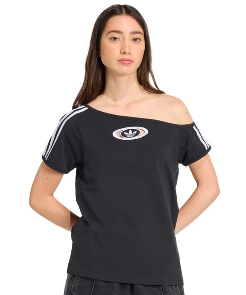 ★adidas originals★W OFFSHOULDER TEE★追跡可 adidas tシャツ OFFSHOULDER TEE / アディダス オフショルダー