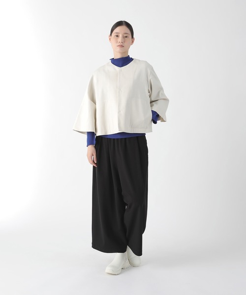新品）プランテーションのノーカラージャケット Plantation（プランテーション） ジャケット ノーカラージャケット