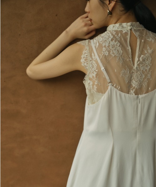 anuans ワンピース レースレイヤードキャミワンピース : ZOZOTOWN