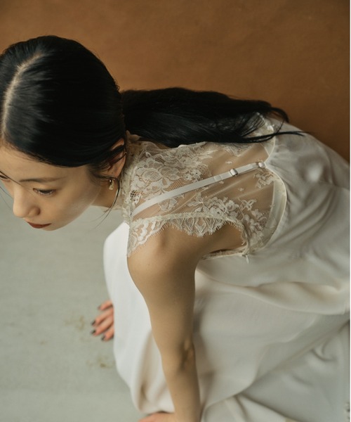 anuans ワンピース レースレイヤードキャミワンピース : ZOZOTOWN