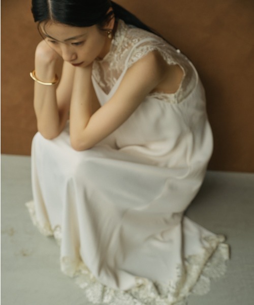 anuans（アニュアンス） ワンピース レースレイヤードキャミワンピース