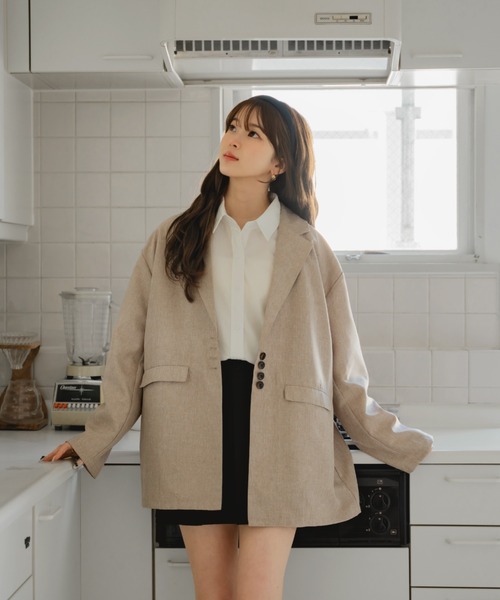 MARKAWARE テーラードジャケット グレイッシュベージュ STEVENS JACKET（テーラードジャケット）｜markaware（マーカ