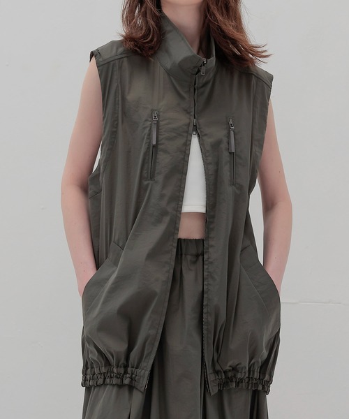 DRESSLAVE（ドレスレイブ） ベスト ジレ stand zip middle vest