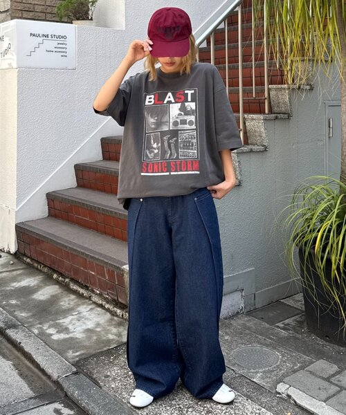 「CIAOPANIC TYPY」 「suitch」半袖Tシャツ MEDIUM ブラック メンズ