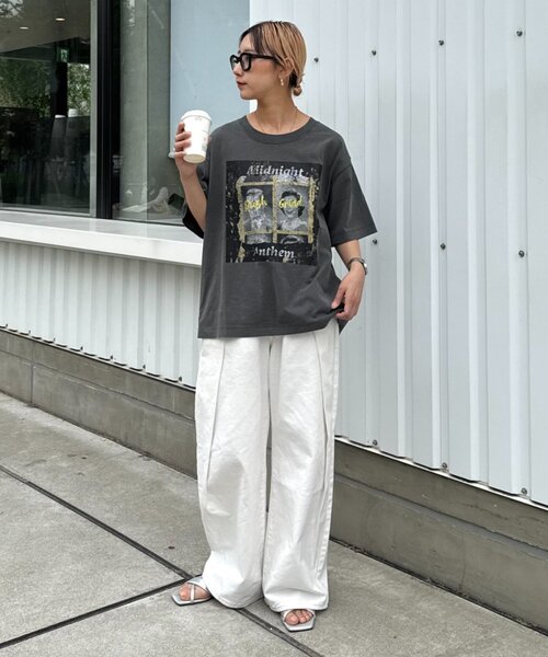 「CIAOPANIC TYPY」 「suitch」半袖Tシャツ MEDIUM ブラック メンズ
