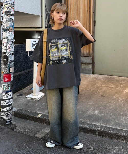 「CIAOPANIC TYPY」 「suitch」半袖Tシャツ MEDIUM ブラック メンズ