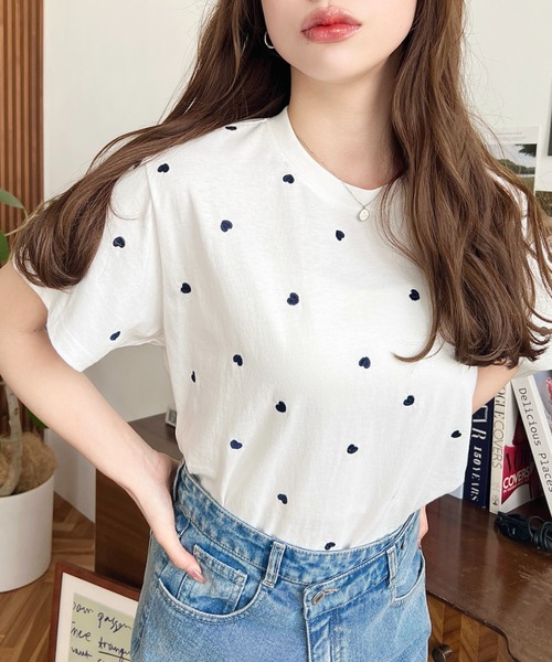 「moment+」 半袖Tシャツ M オートミール レディース