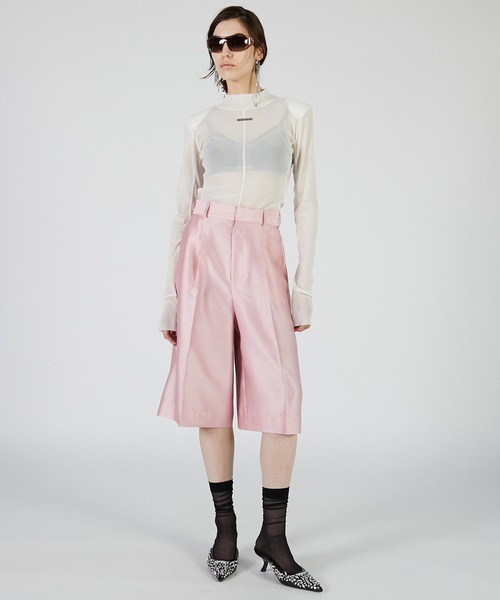 プランクプロジェクト ベロアメッシュタートルネック オフホワイト PRANK PROJECT(プランク プロジェクト)｜ベロアメッシュタートルネック