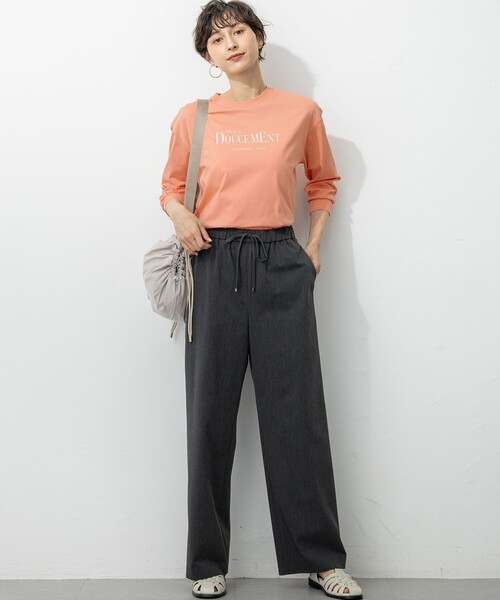 ♡新品タグ付♡icb 2WAYストレッチ ドロストパンツ パンツ 「撥水加工/洗える」ドライ2WAYストレッチ ドロスト ワイド