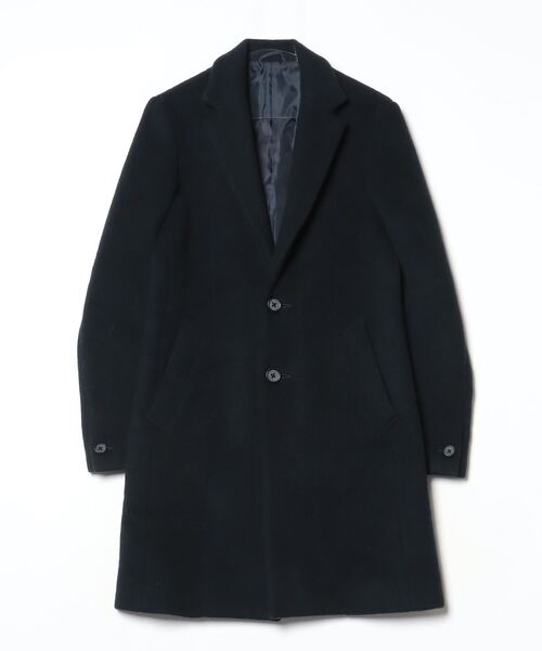 【新品】‎STUDIOUS(ステュディオス) チェスターコート ネイビー 1 STUDIOUS（ステュディオス） チェスターコート 1 ブルー メンズ