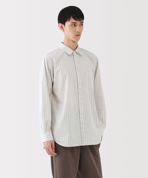 MUJI Labo シャツ 「MUJI Labo」紳士 ポプリンレギュラーカラーシャツ
