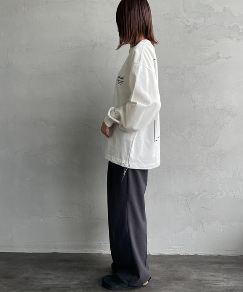 NANGA（ナンガ） tシャツ 別注 ブランドロゴ バックプリント ドロー