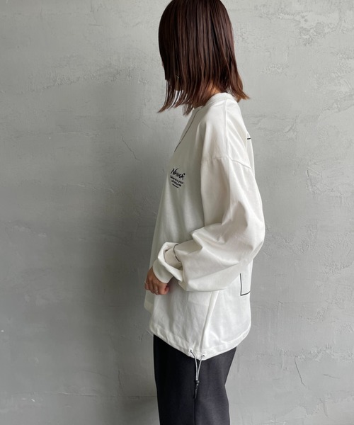 NANGA（ナンガ） tシャツ 別注 ブランドロゴ バックプリント ドロー