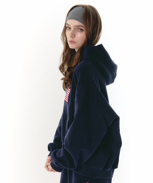 BENUA パーカー embroidery hoodie/刺繍フーディー レディース メンズ
