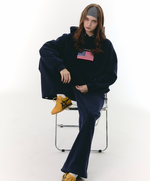 BENUA パーカー embroidery hoodie/刺繍フーディー レディース メンズ