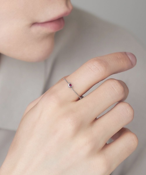 4℃ HOMME+（ヨンドシーオムプラス） 指輪 リング 「7月誕生石