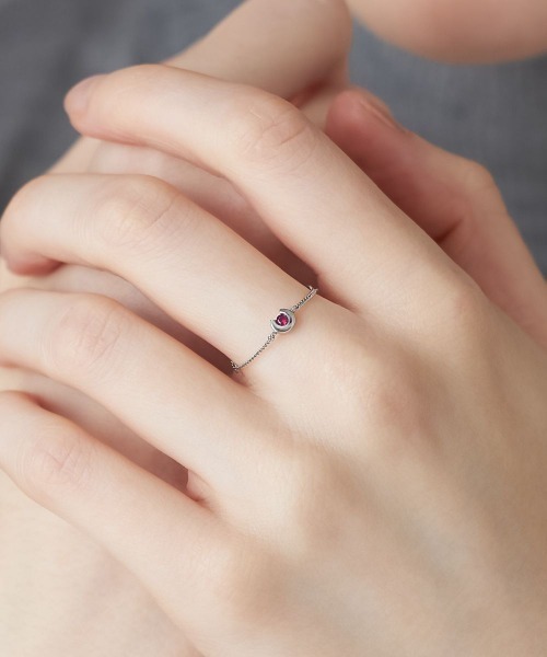 4℃ HOMME+（ヨンドシーオムプラス） 指輪 リング 「7月誕生石