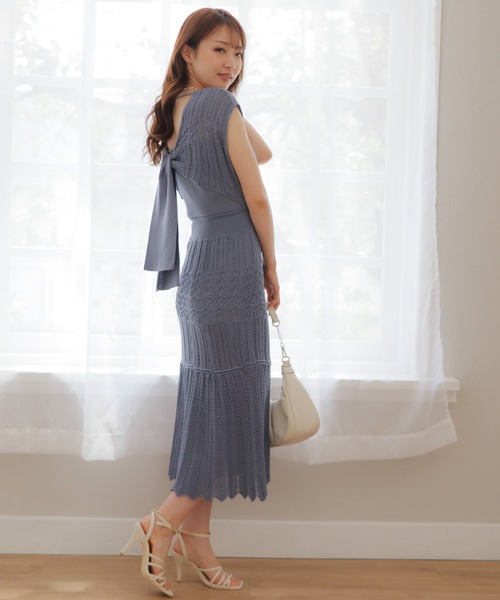 「LIPSERVICE」 ニットワンピース FREE アイボリー レディース_画像4