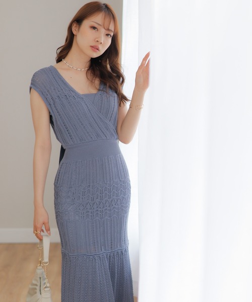 「LIPSERVICE」 ニットワンピース FREE アイボリー レディース_画像6