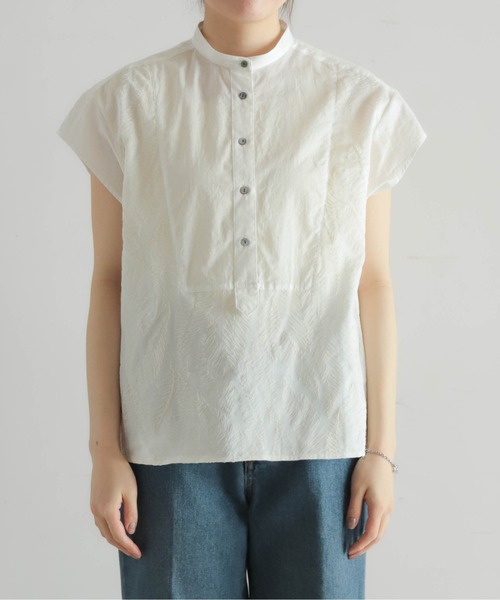 「NOMBRE IMPAIR」 半袖ブラウス FREE ホワイト レディース_画像3