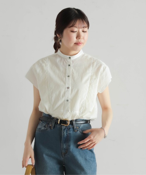 「NOMBRE IMPAIR」 半袖ブラウス FREE ホワイト レディース_画像4