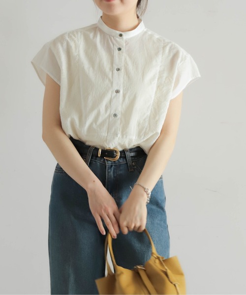 「NOMBRE IMPAIR」 半袖ブラウス FREE ホワイト レディース_画像5