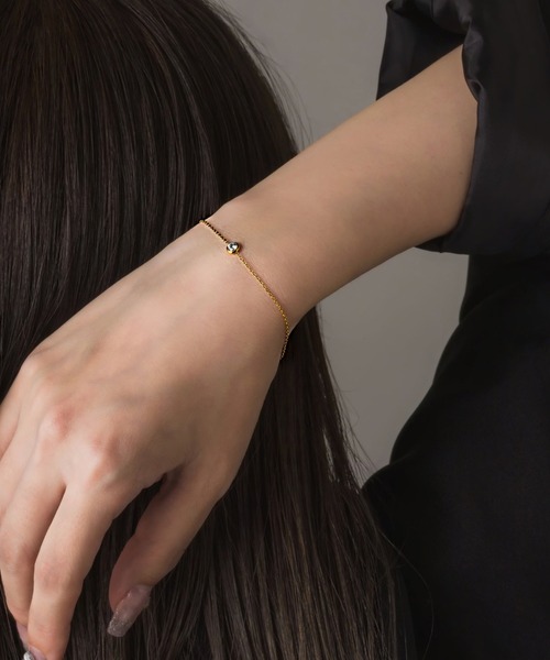 muku ブレスレット BRACELET/ZIRCONIA CHAIN レディース メンズ