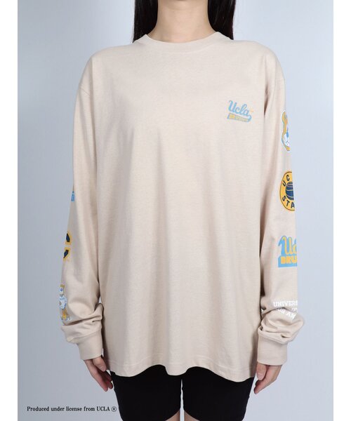 UCLA tシャツ アームプリントロングスリーブTシャツ ロンT メンズ