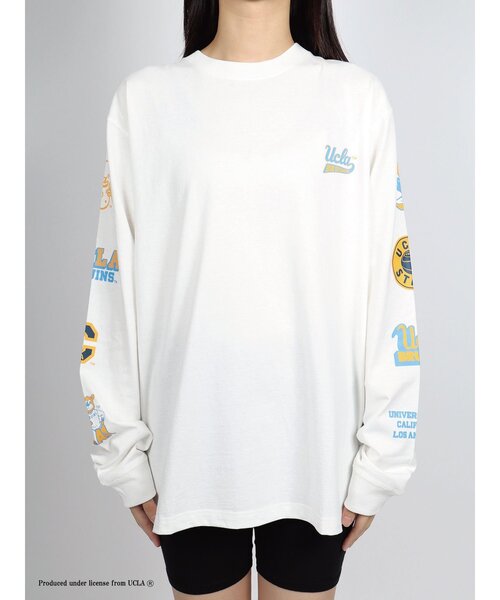 UCLA tシャツ アームプリントロングスリーブTシャツ ロンT メンズ