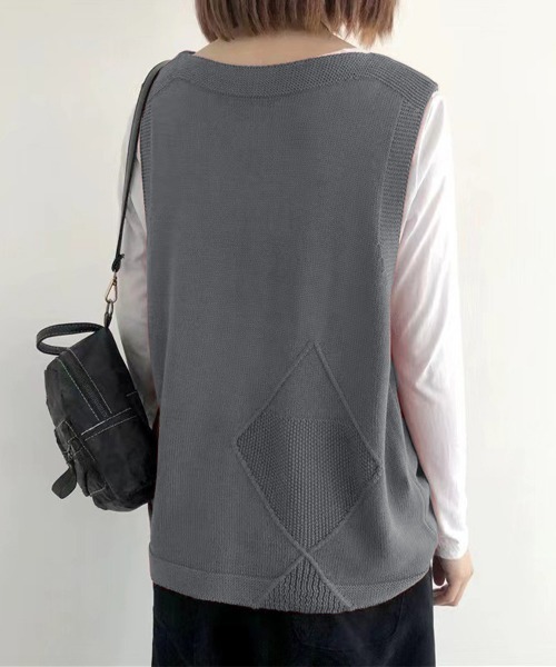 miniministore（ミニミニストア） ベスト ジレ ニットベスト