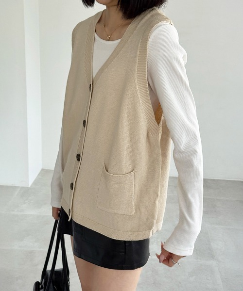 miniministore（ミニミニストア） ベスト ジレ ニットベスト