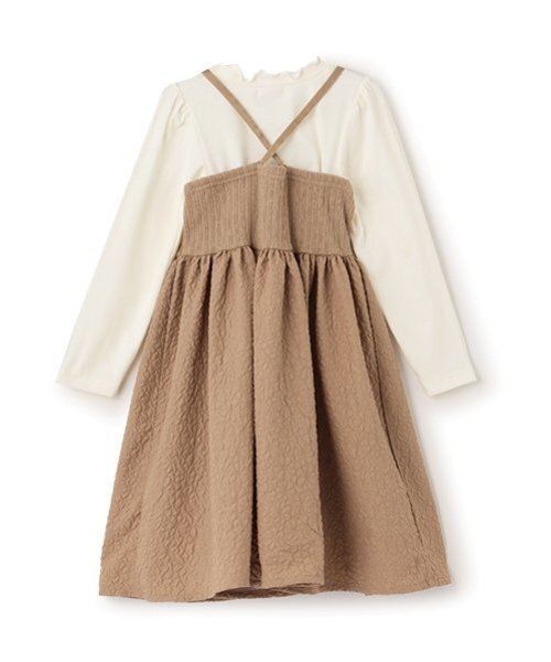 ワンピース フライストップス＆キャミワンピースセット「子供服