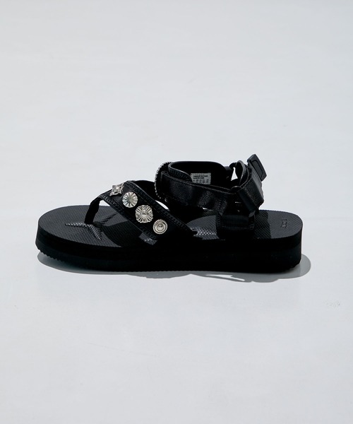 TOGA PULLA（トーガ プルラ） フラットサンダル 24 ブラック