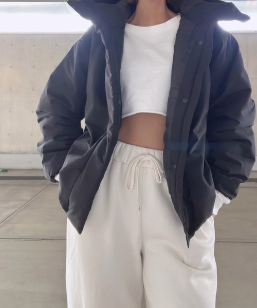 8 ダウンジャケット ダウン 撥水加工ポリピーチ中綿防風ジャケット