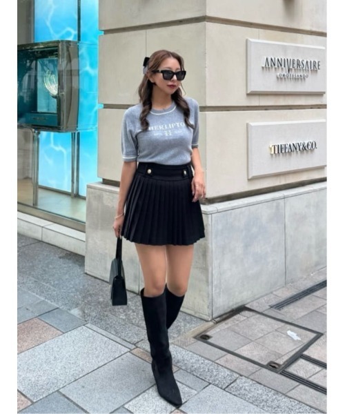 Her lip to ニット セーター Logo Jacquard Knit Top レディース