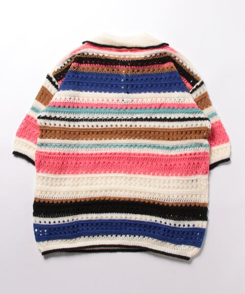 「aimoha」 半袖ニット - ブラック メンズ_画像2