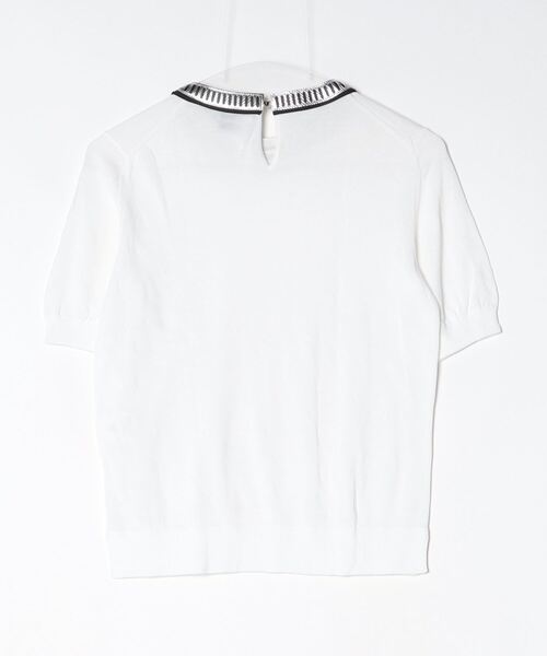 LOUIS VUITTON（ルイ・ヴィトン） ワンポイント半袖ニット X-SMALL