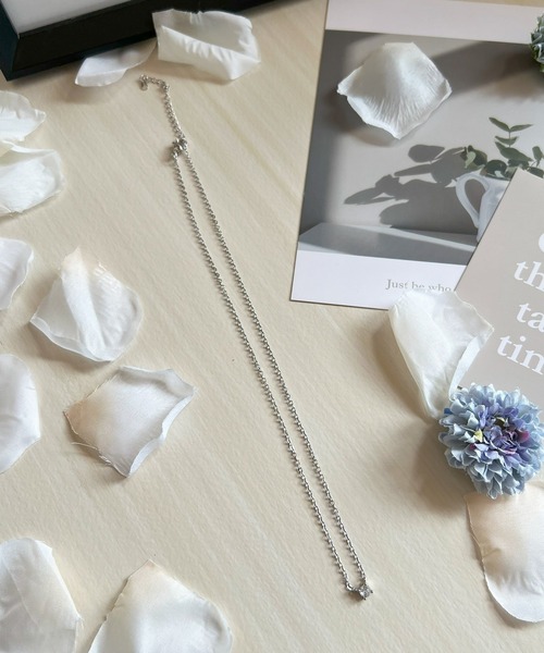 Blanc de Blue ネックレス 一粒ストーンネックレス レディース 
